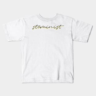 steminist in yellow Kids T-Shirt